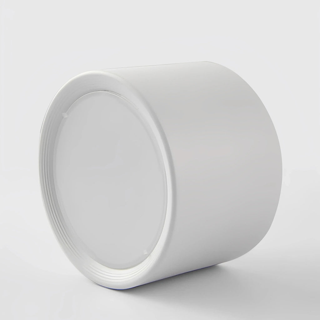 Plafonnier LED Bois Cylindre Compact 12cm Noir Blanc Naturel