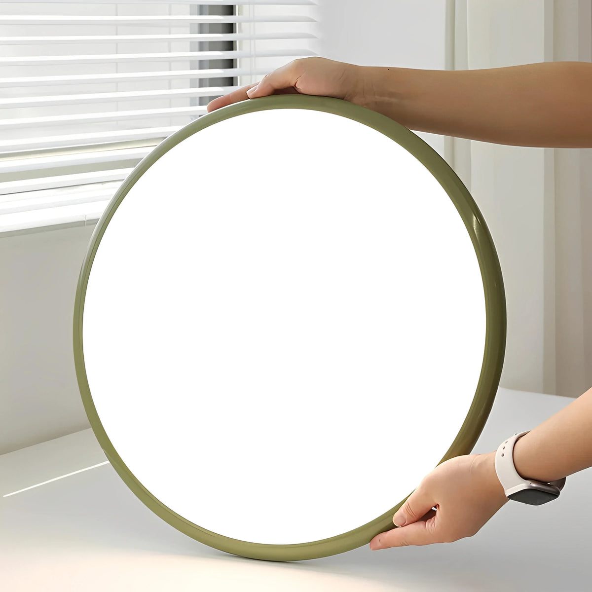 Plafonnier Orientable Métal 40cm 50cm Blanc Vert Beige Tricolore
