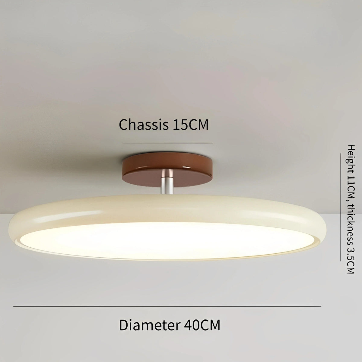Plafonnier Orientable Métal 40cm 50cm Blanc Vert Beige Tricolore