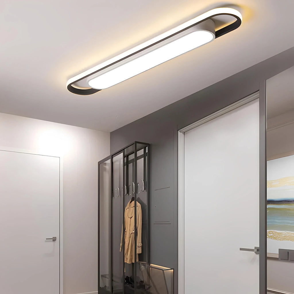 Plafonnier LED Rectangulaire 40cm à 100cm Aluminium Dimmable Télécommande