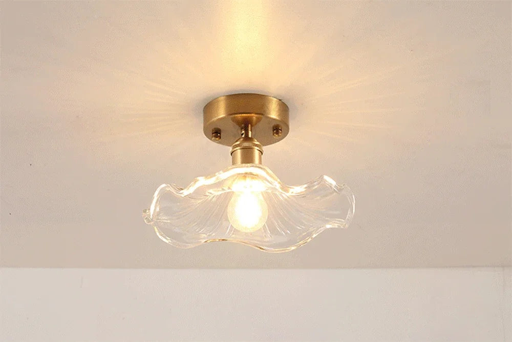 Plafonnier Verre Rétro Loft Vintage E27 22 Modèles Fer et Verre