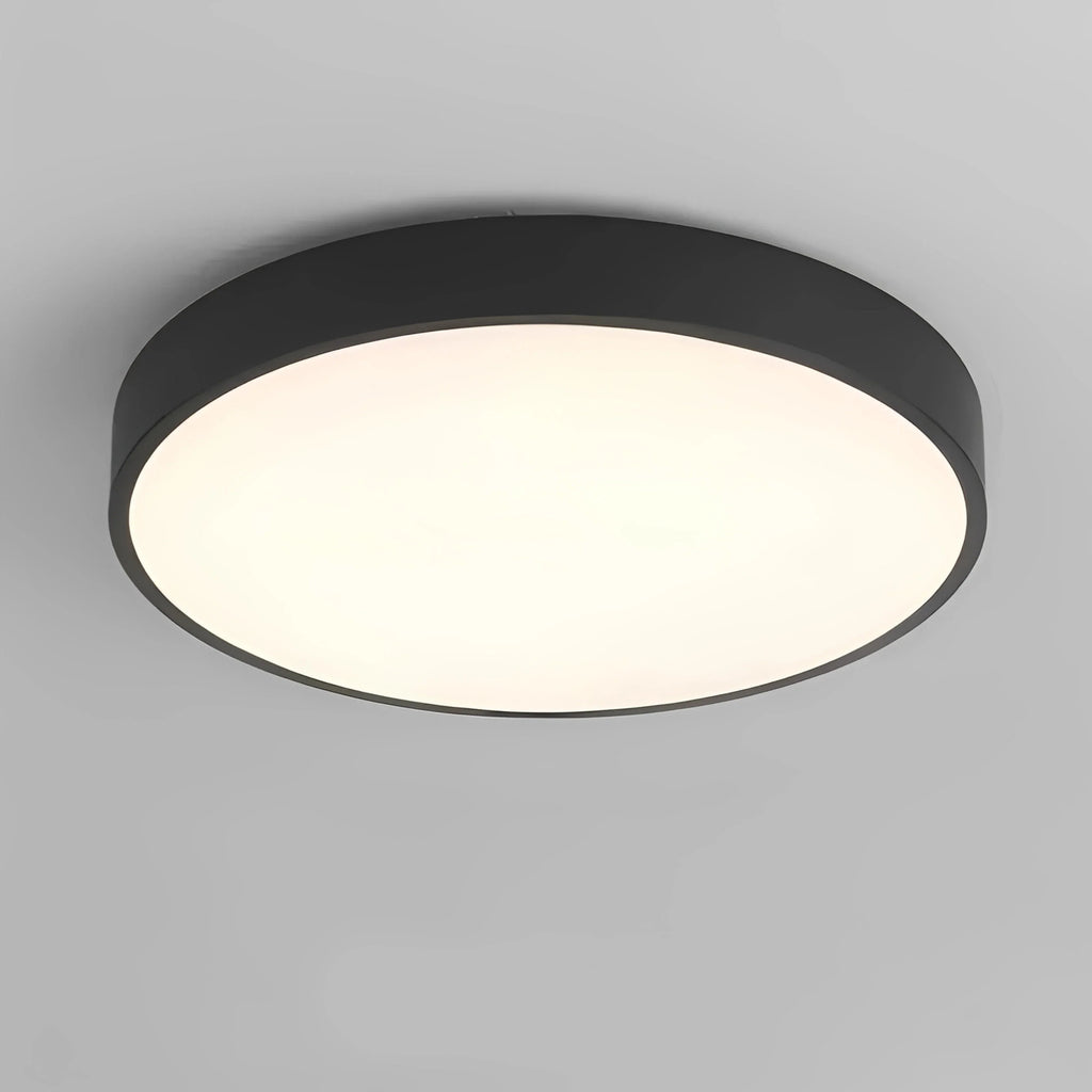 Plafonnier LED Rond Simple 23cm 30cm 40cm Gris Noir Blanc Dimmable