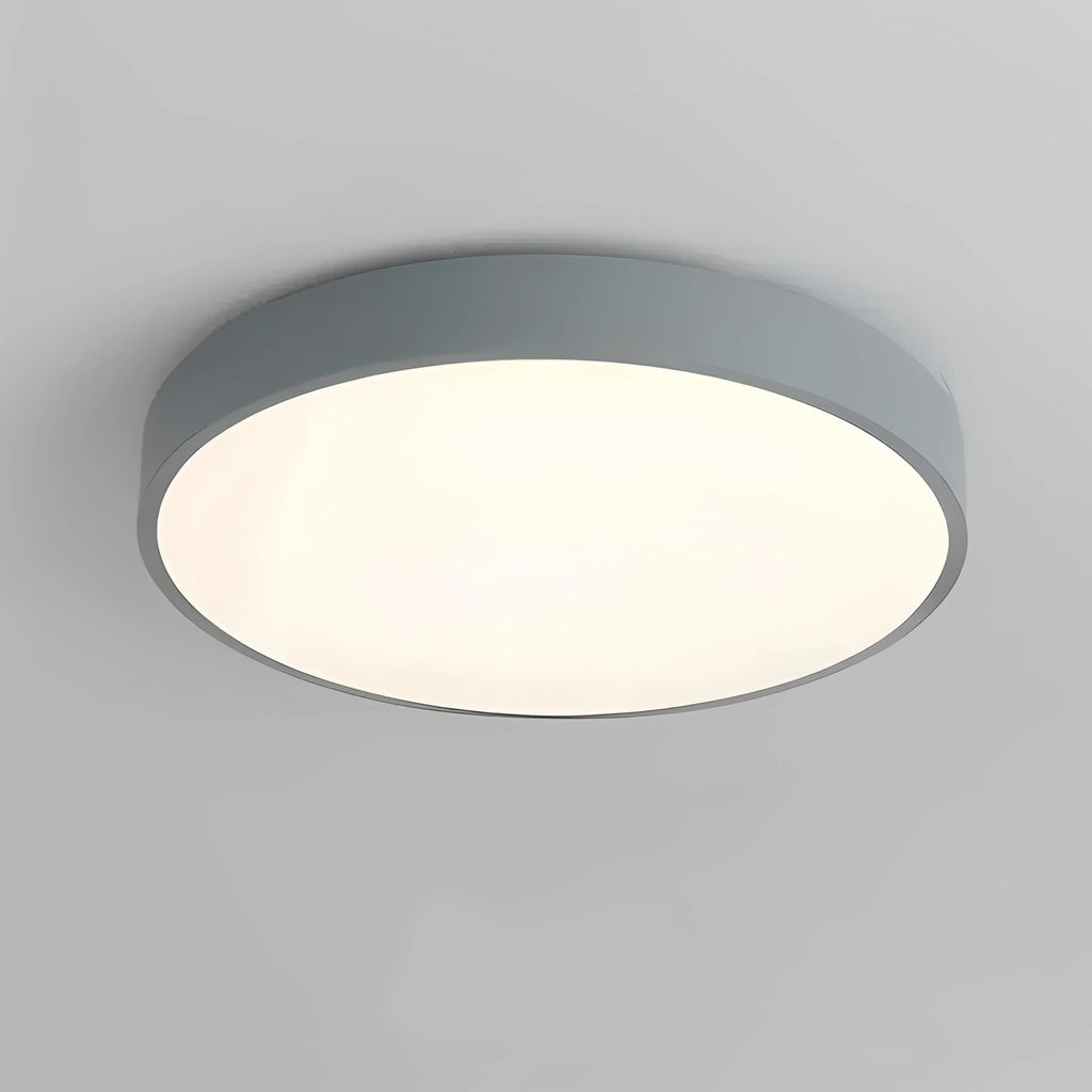 Plafonnier LED Rond Simple 23cm 30cm 40cm Gris Noir Blanc Dimmable