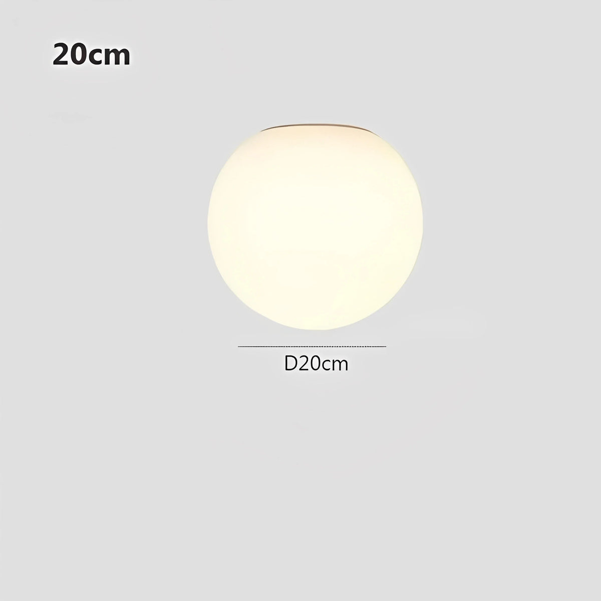 Plafonnier LED Globe Verre Nordique 8cm 14cm 20cm 25cm Lumière Chaude