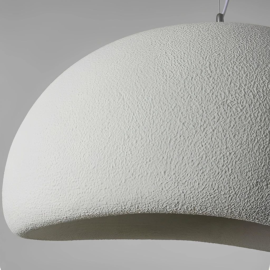 Plafonnier Wabi-Sabi Japonais Linéaire 30cm à 60cm Blanc Gris Texture Granuleuse