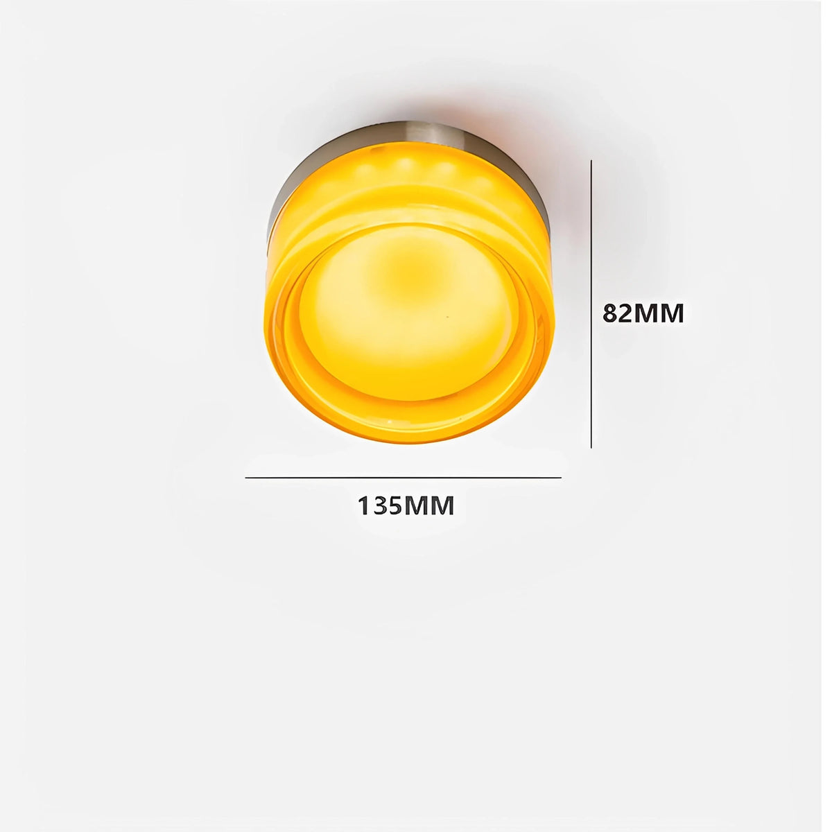 Plafonnier LED Verre Minimaliste Nordique Ambré Gris Blanc