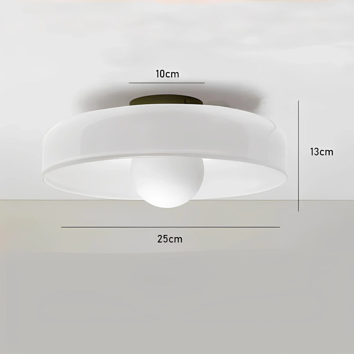 Plafonnier Verre Coloré Nordique G9 Jaune Vert Brun Blanc Tricolore