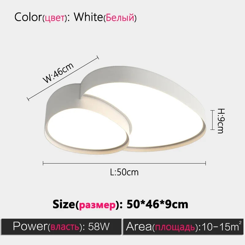 Plafonnier LED Ultra-Fin Fer Noir Blanc 40cm 50cm 90cm Dimmable Télécommande