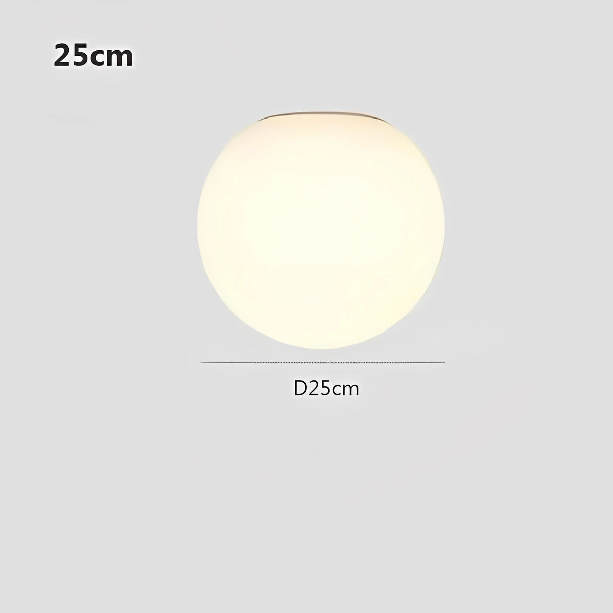 Plafonnier LED Globe Verre Nordique 8cm 14cm 20cm 25cm Lumière Chaude