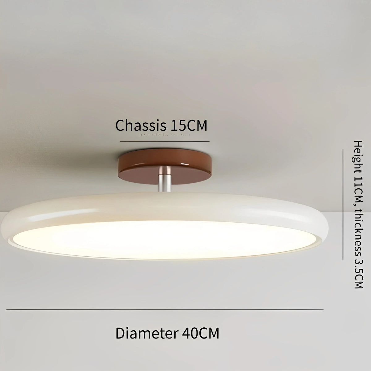 Plafonnier Orientable Métal 40cm 50cm Blanc Vert Beige Tricolore