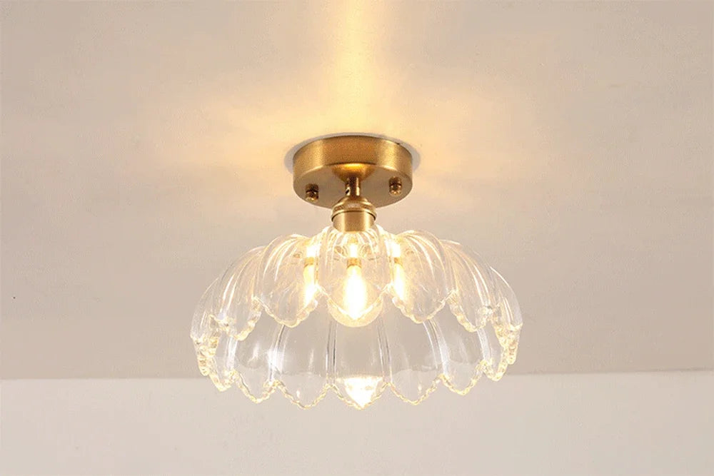 Plafonnier Verre Rétro Loft Vintage E27 22 Modèles Fer et Verre