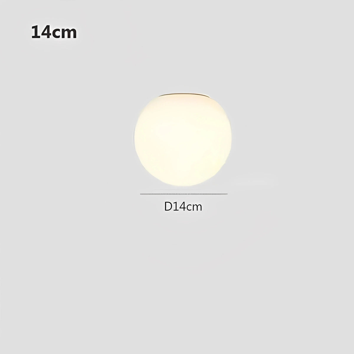 Plafonnier LED Globe Verre Nordique 8cm 14cm 20cm 25cm Lumière Chaude