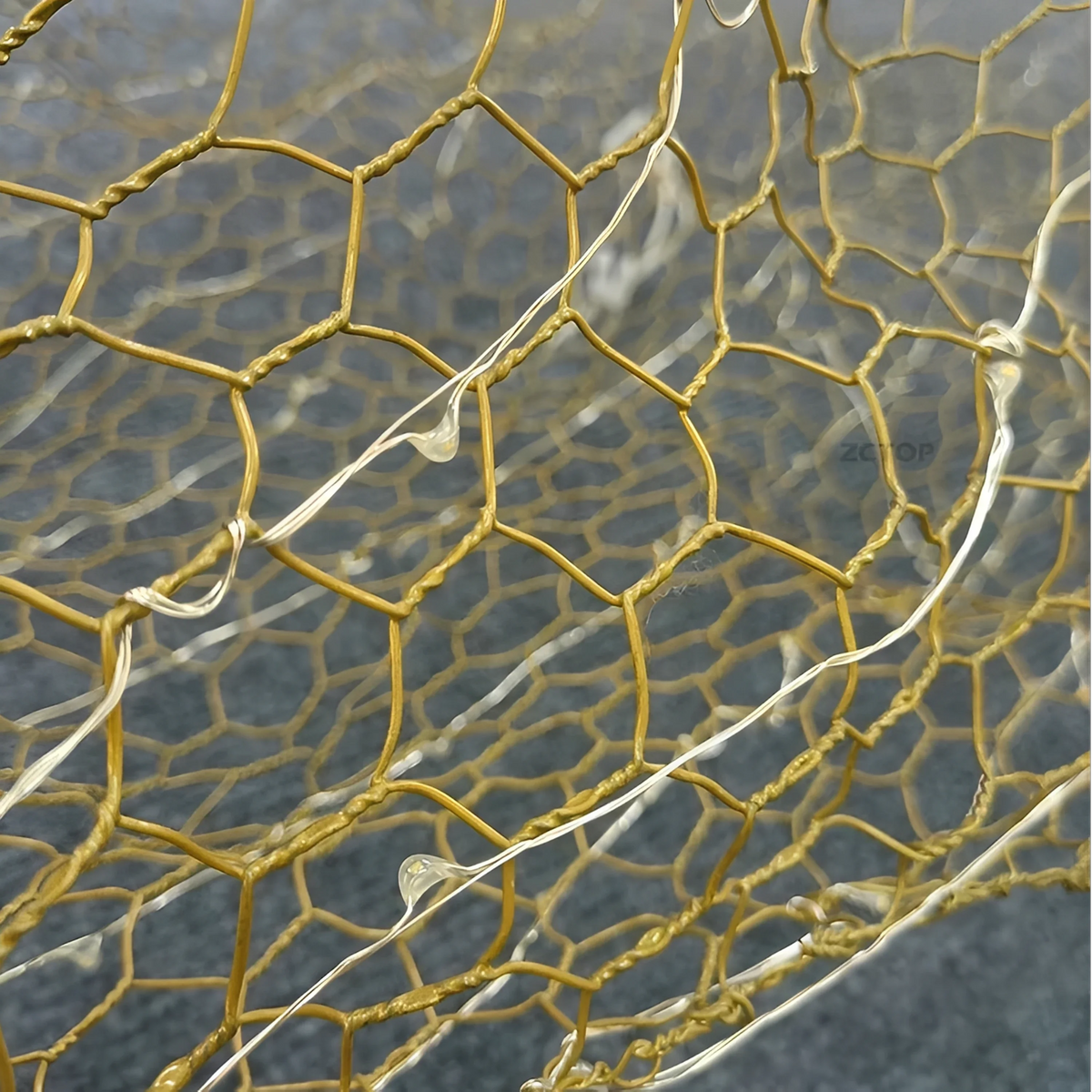 Plafonnier Nuage Creux Doré Maille Métallique 40cm à 120cm