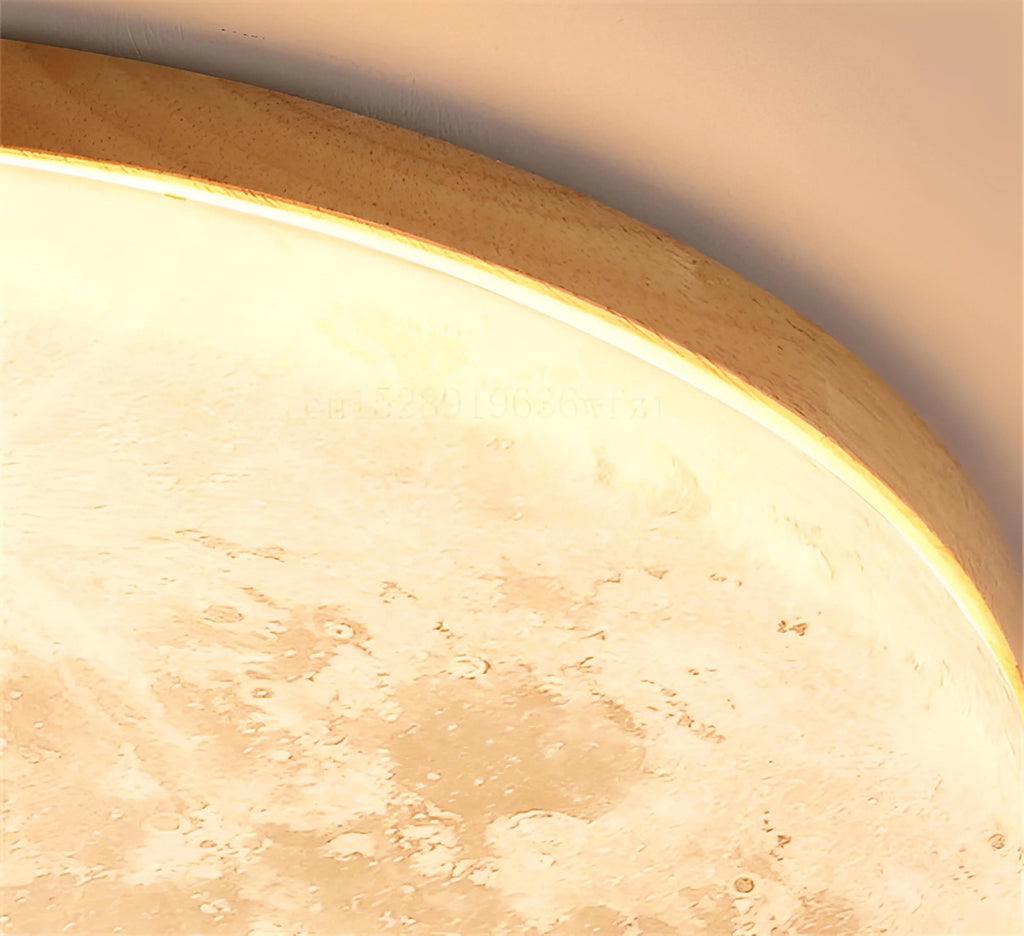 Plafonnier LED Lune 26cm 38cm 48cm Acrylique Texturé Dimmable Télécommande