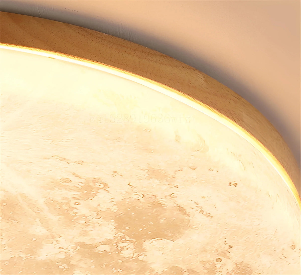 Plafonnier LED Lune 26cm 38cm 48cm Acrylique Texturé Dimmable Télécommande