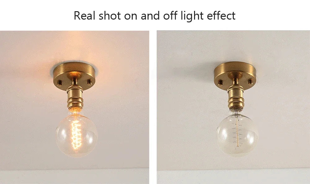 Plafonnier Verre Rétro Loft Vintage E27 22 Modèles Fer et Verre