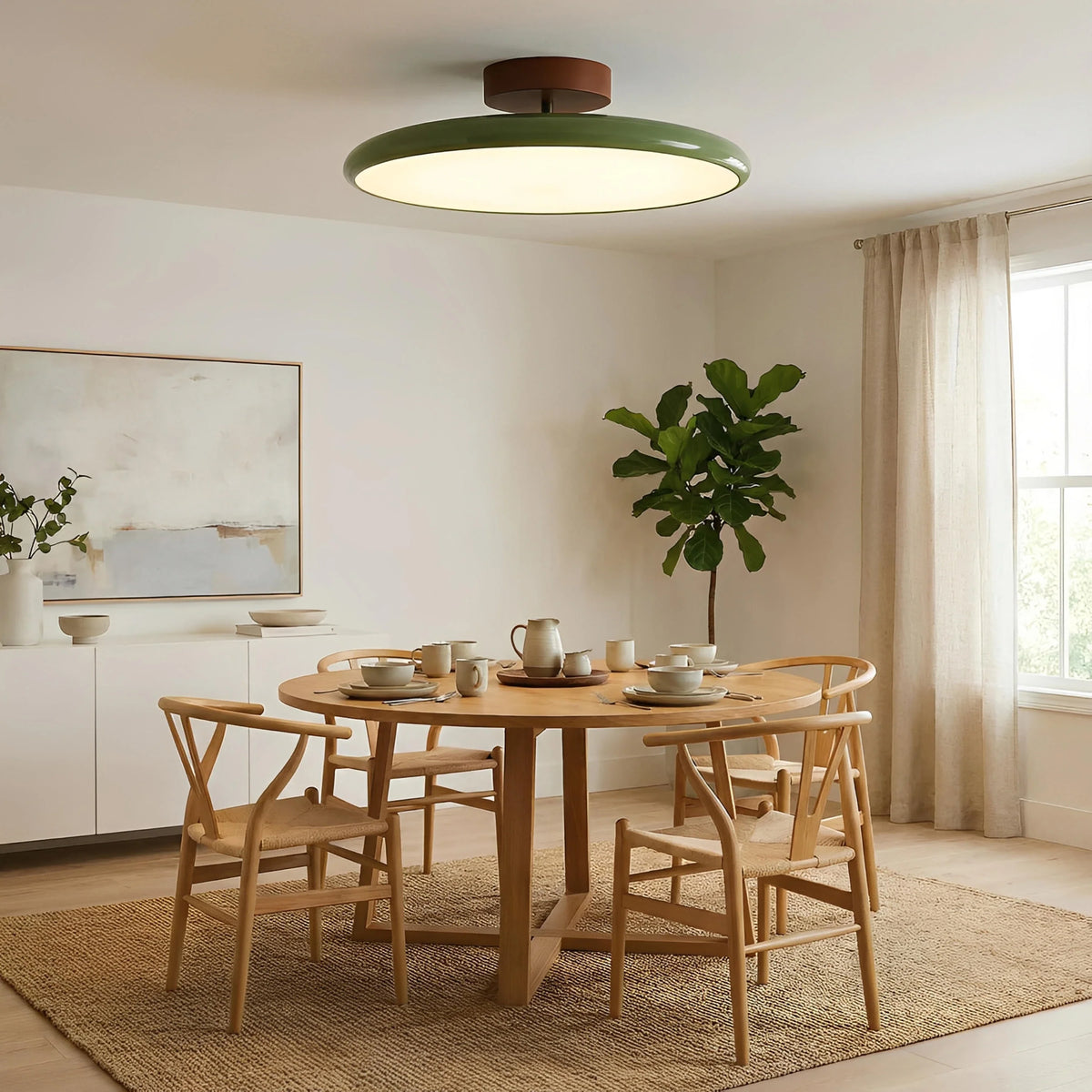 Plafonnier Orientable Métal 40cm 50cm Blanc Vert Beige Tricolore