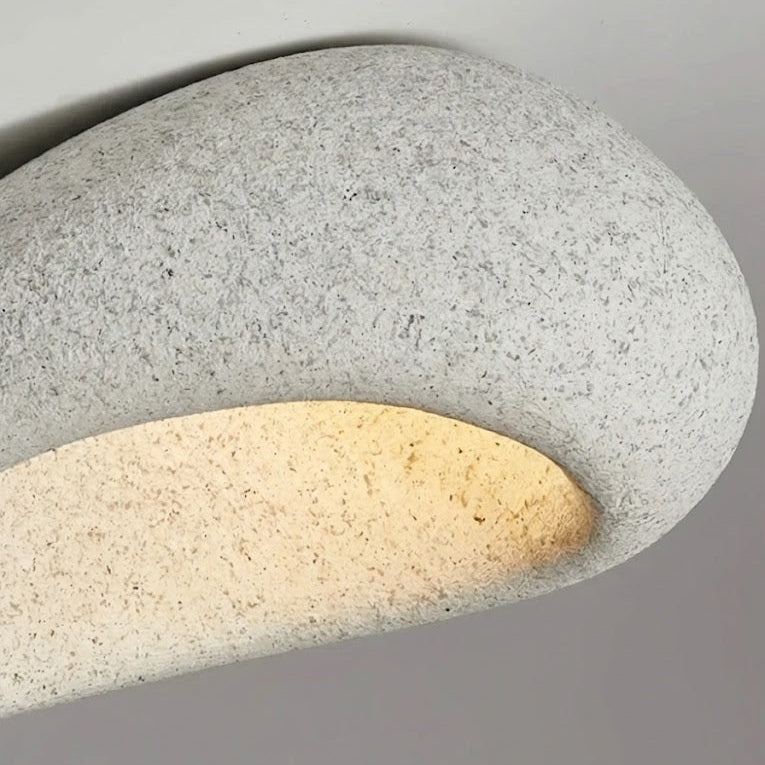 Plafonnier Wabi-Sabi Rond 45cm à 70cm Blanc Gris Brique Dimmable